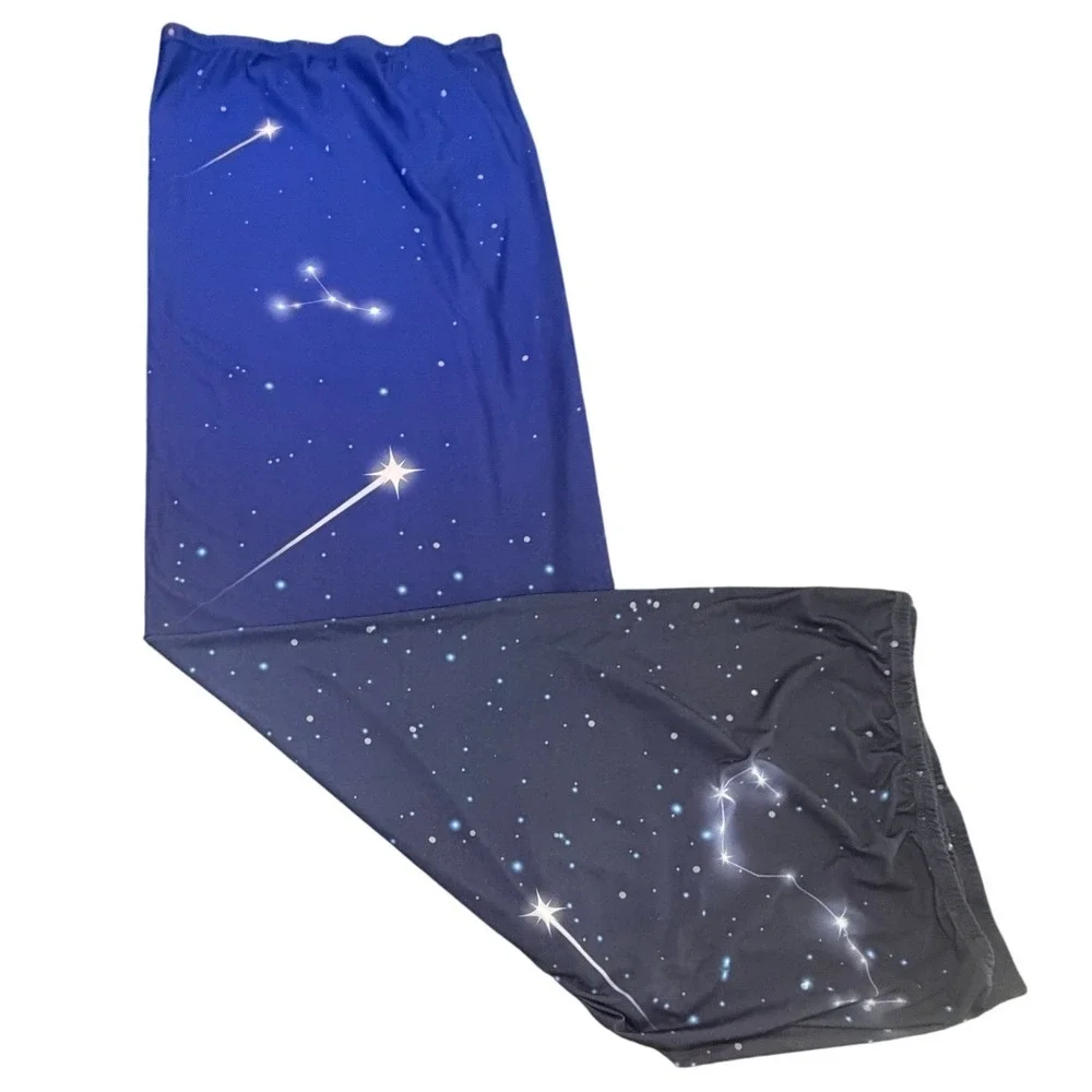 Sensory Compression Sheet‎ Twin Sz Bed Galaxy Star Print Blue Black Tunnel